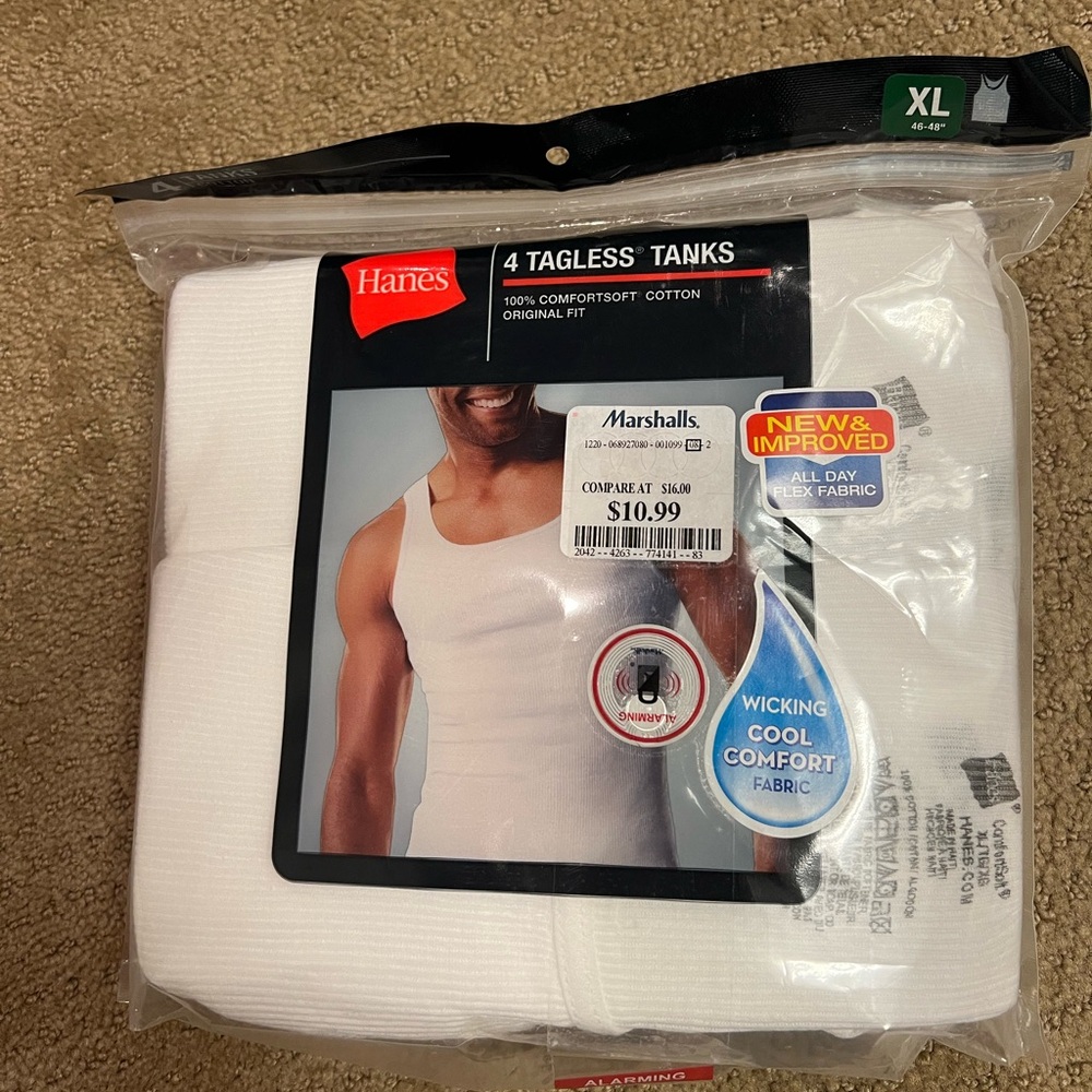 *NEW* Hanes Tagless Tanks Size XL